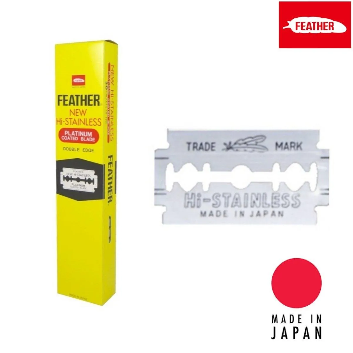 Feather Japan HI-STAINLESS Double Edge Replacement Blade