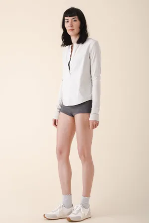 fitted boxer in gray heather