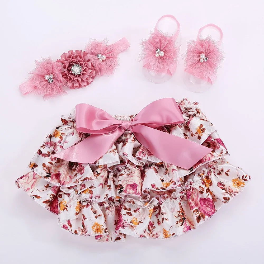 Floral bloomer set 3pc