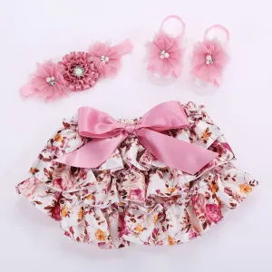 Floral bloomer set 3pc