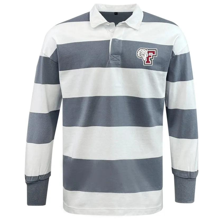 Fordham University Classic Long Sleeve Hooped Rugby Jersey