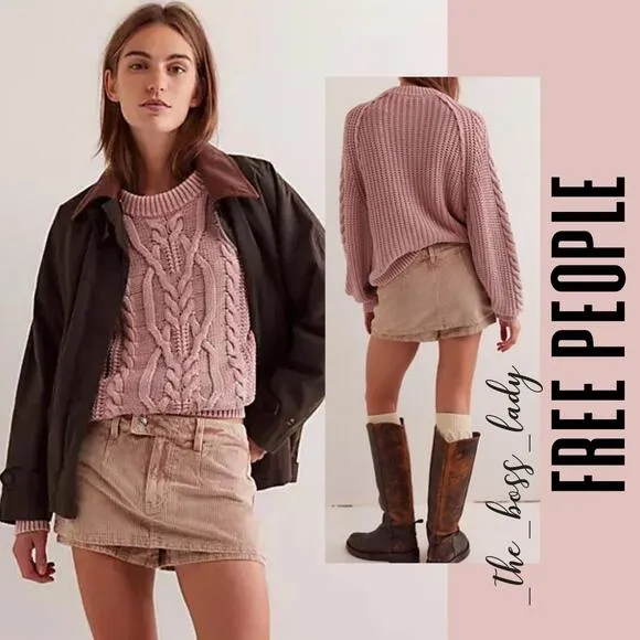 Free People micro skort 27 corduroy cotton micro shorts festival boho skirt