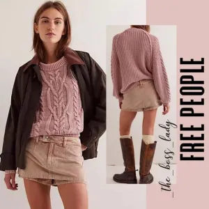 Free People micro skort 27 corduroy cotton micro shorts festival boho skirt