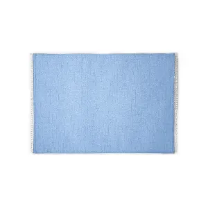 French Perle Periwinkle 13x18 Placemats, Set of 4