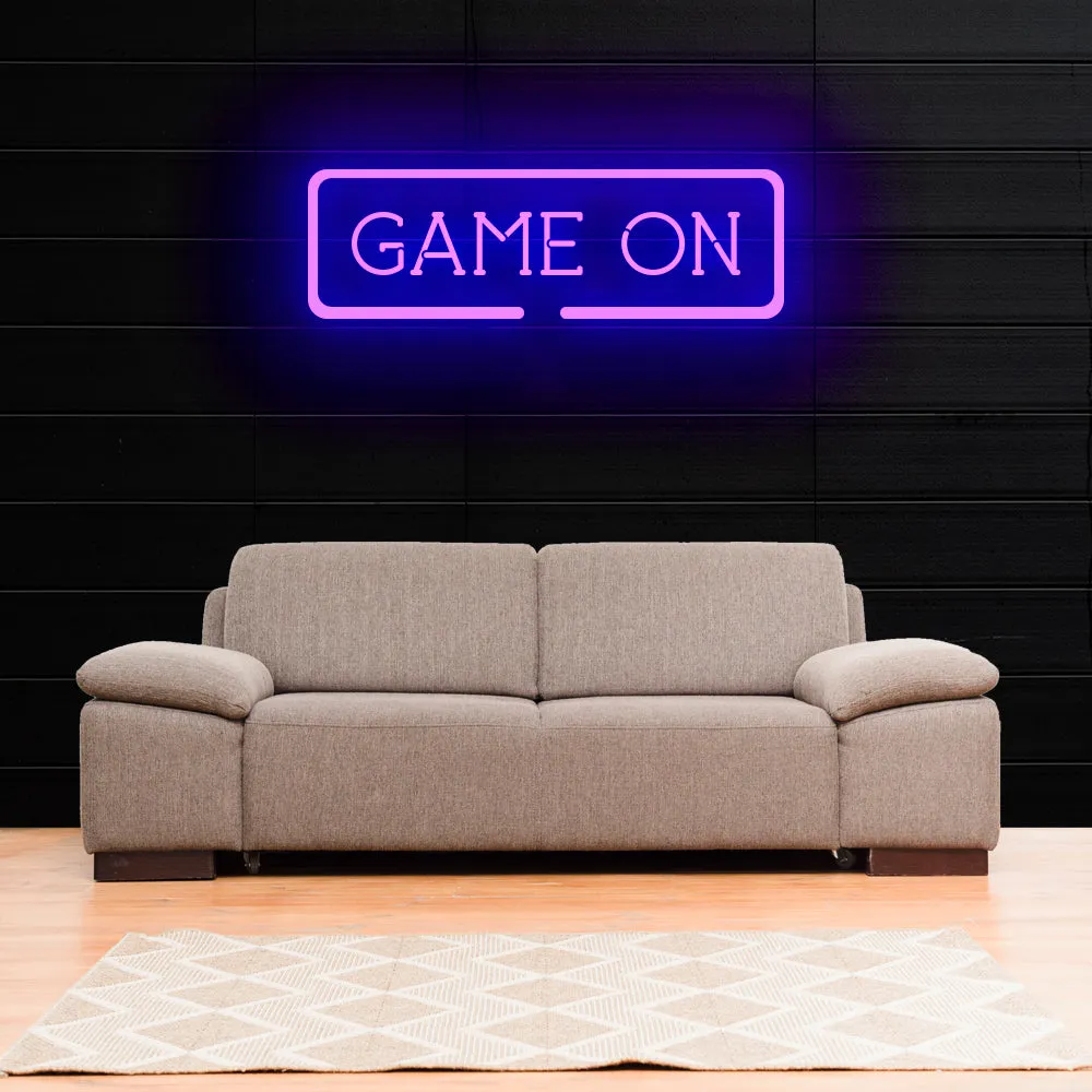GAME ON Neon Sign Light