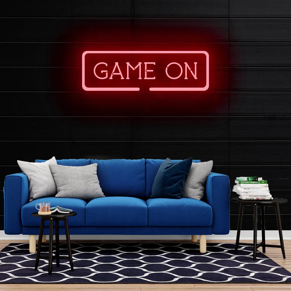 GAME ON Neon Sign Light
