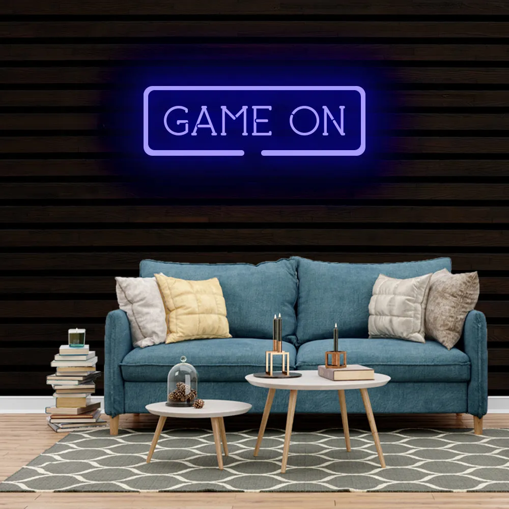 GAME ON Neon Sign Light