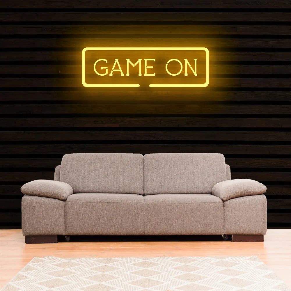 GAME ON Neon Sign Light