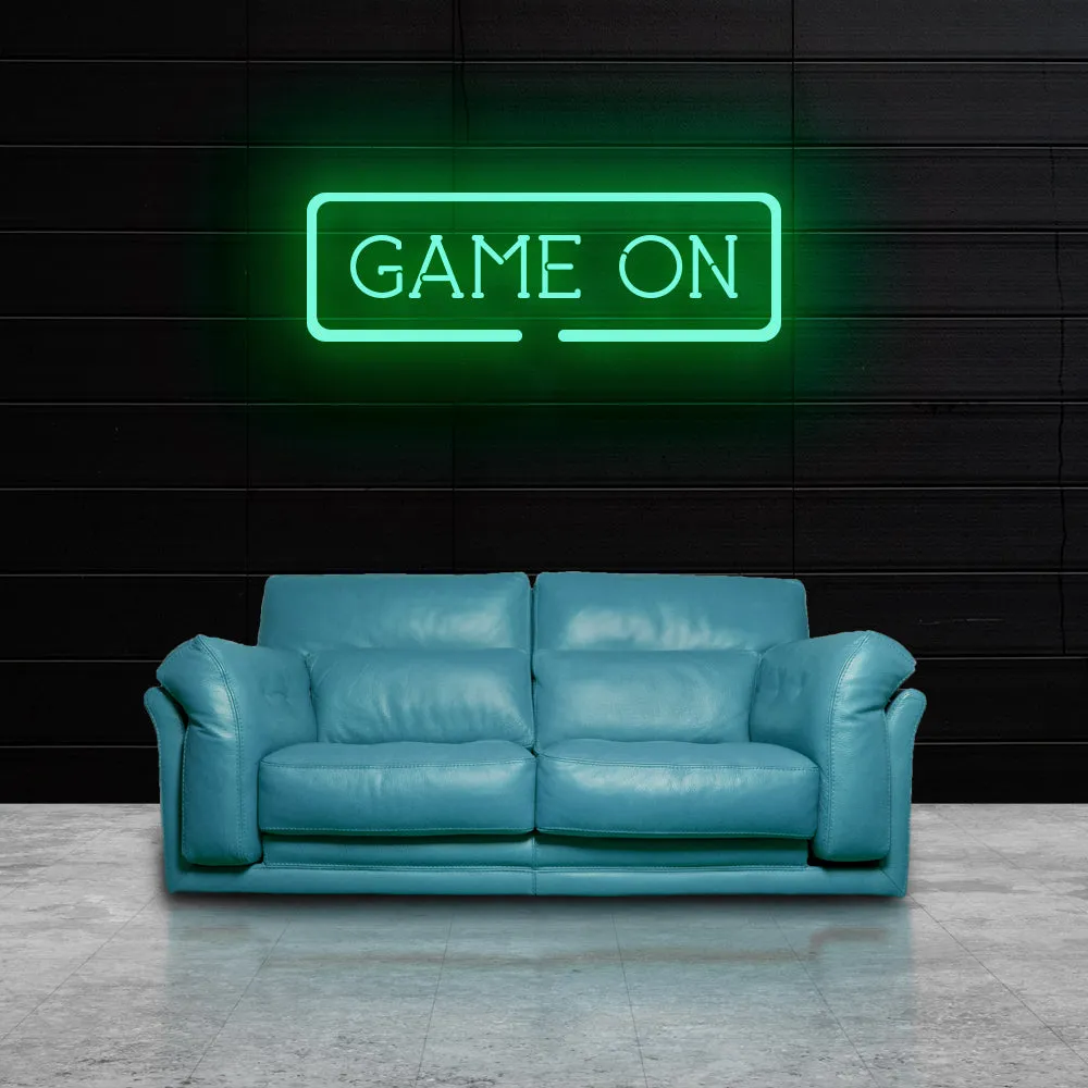 GAME ON Neon Sign Light