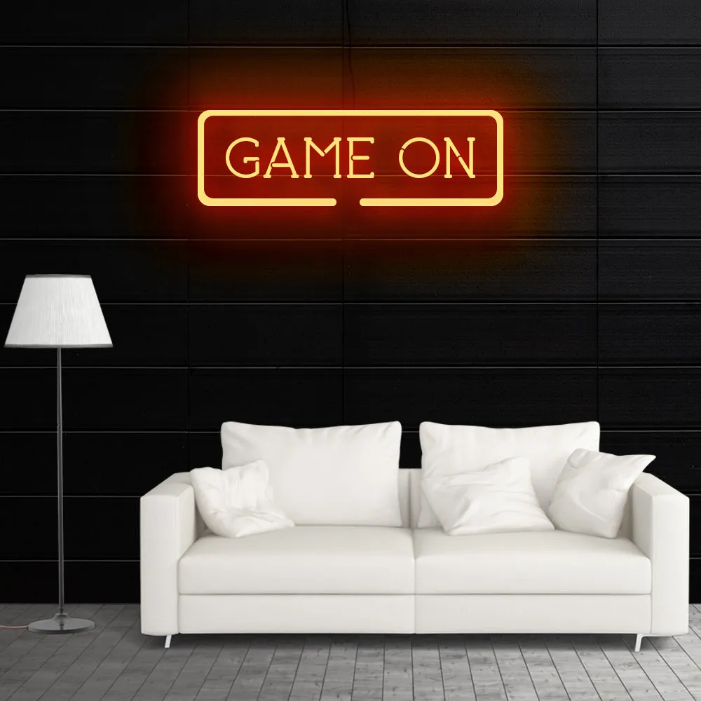GAME ON Neon Sign Light