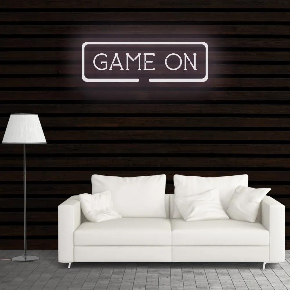 GAME ON Neon Sign Light