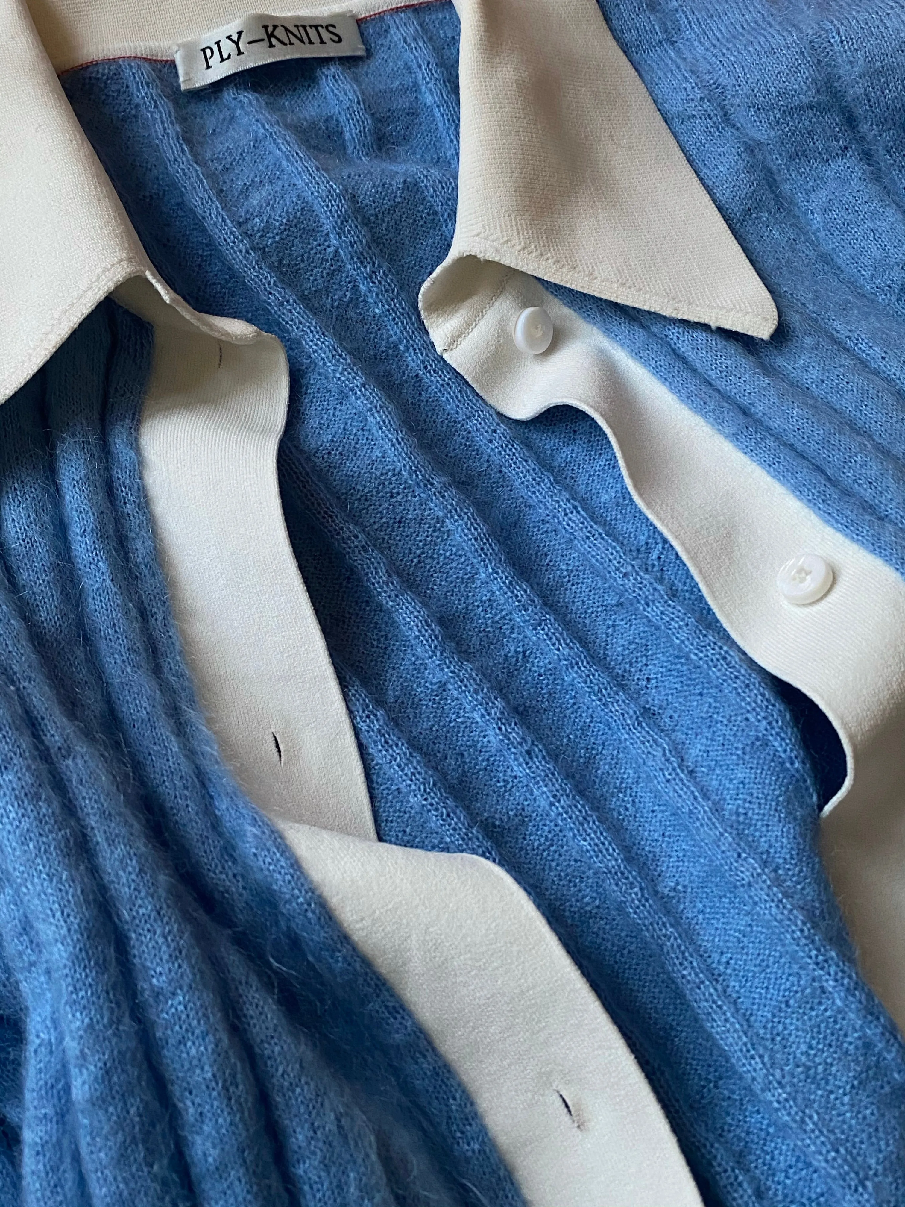 GILLIAN CROPPED SERIOUS SHIRT IN BANKER-BLUE