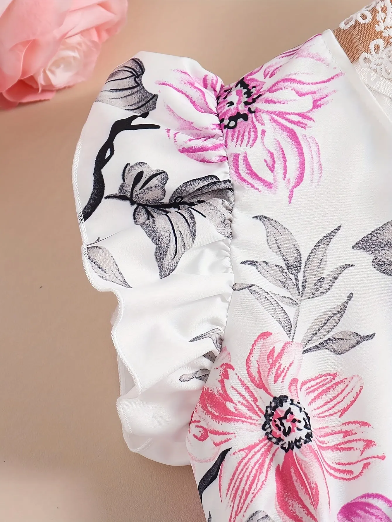 Girls Stylish Floral Print Dress - Ultra-Breathable & Comfy A-line Design - Perfect Everyday Summer Outfit