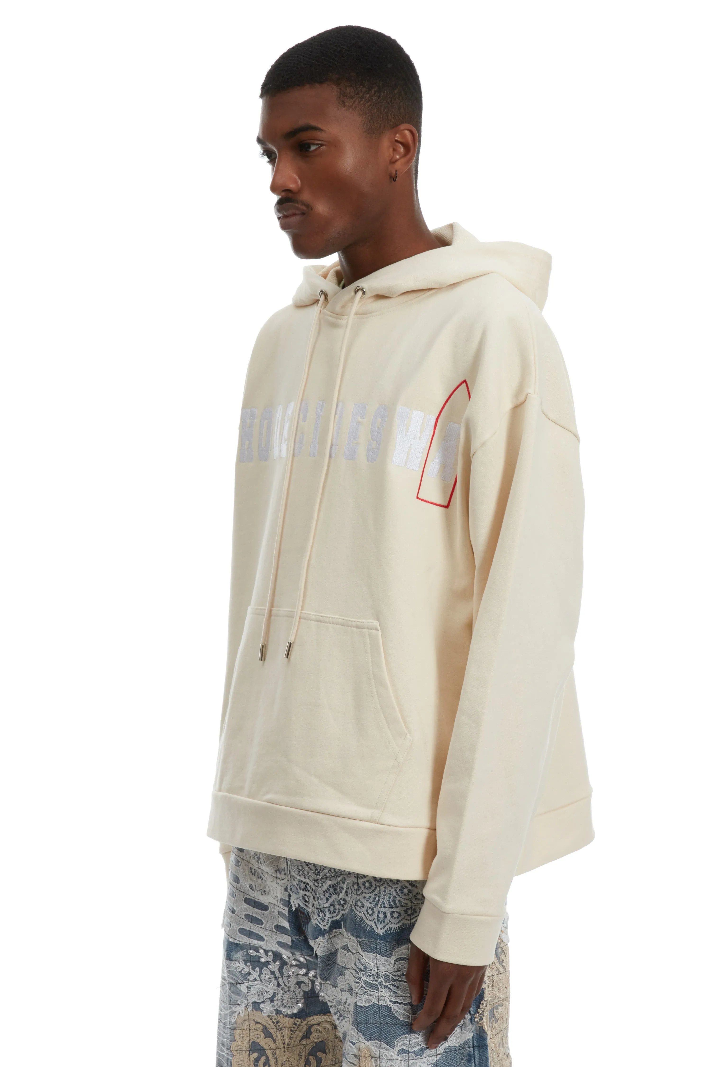 GLASS LOGO HOODED SWEATSHIRT