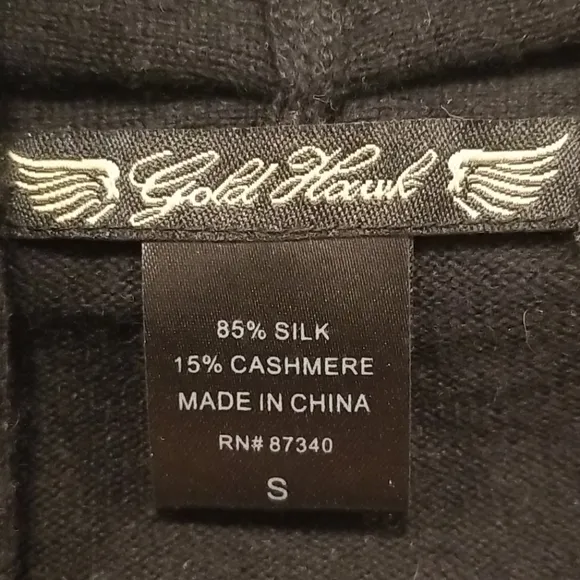 💕GOLD HAWK💕Silk Cashmere Blend Open Cardigan
