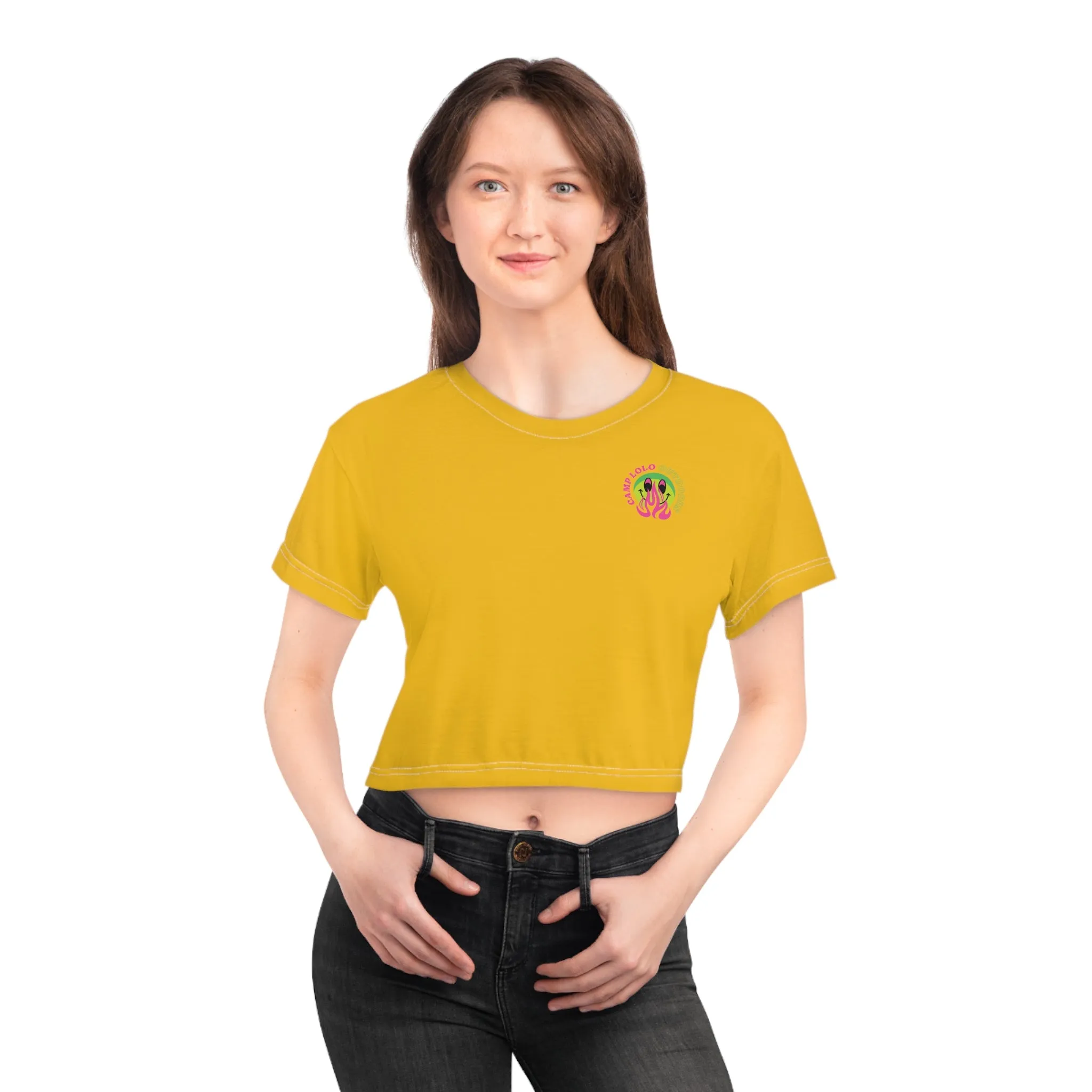Happy Camper Crop Tee