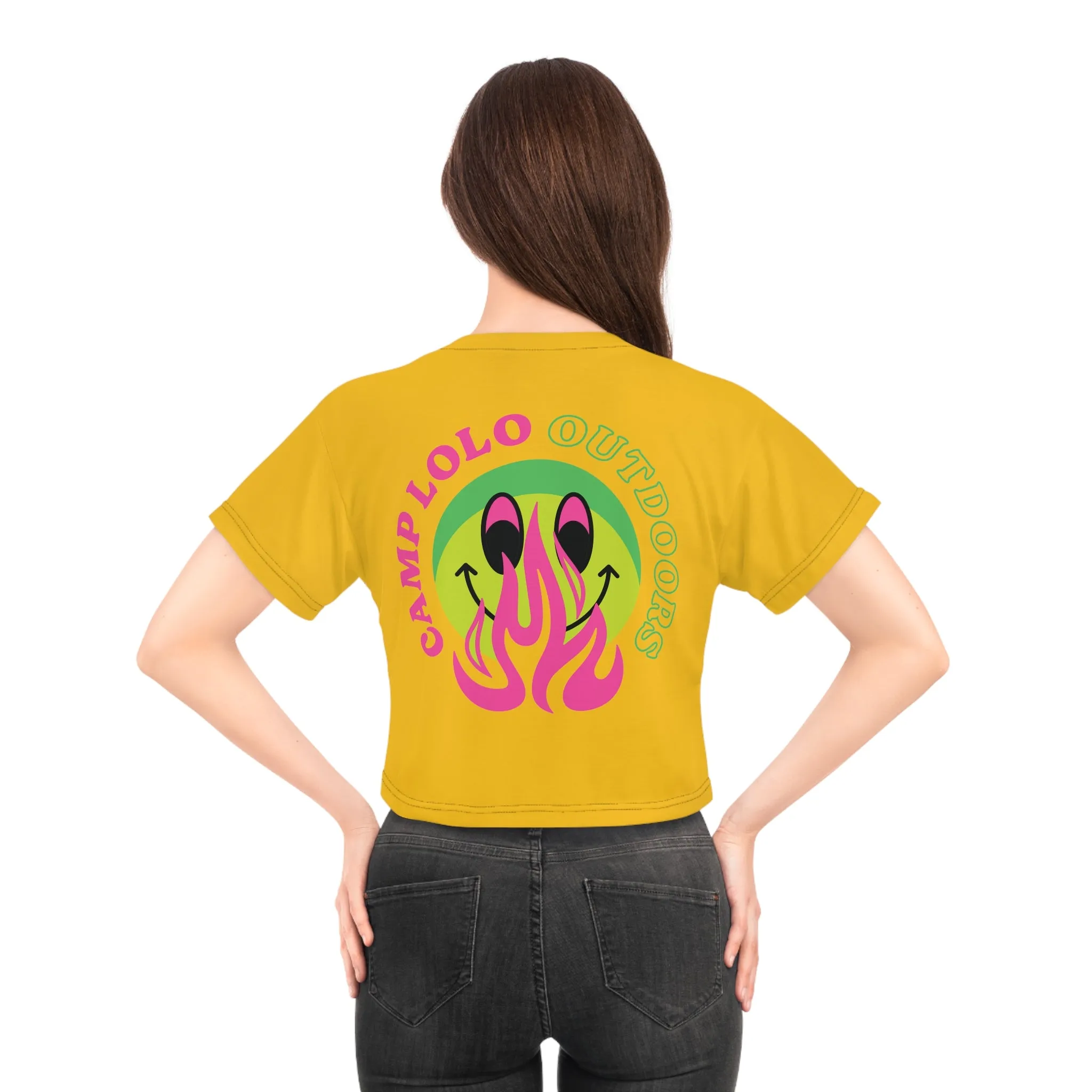 Happy Camper Crop Tee