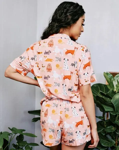 Happy Doggies Bamboo Short PJ Set -