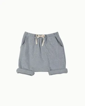 Harem Shorts in Grey Melange