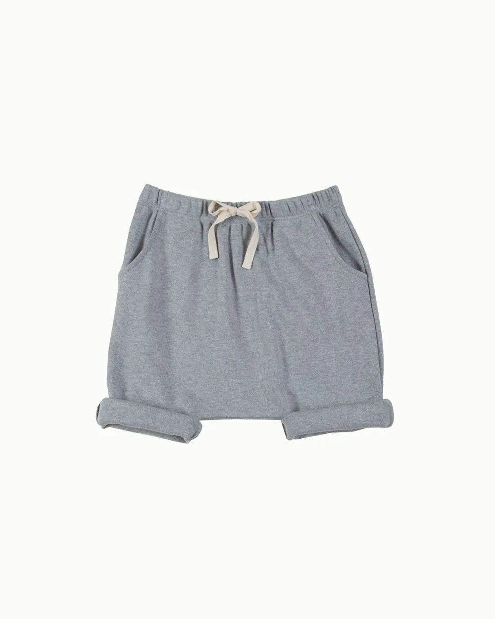Harem Shorts in Grey Melange