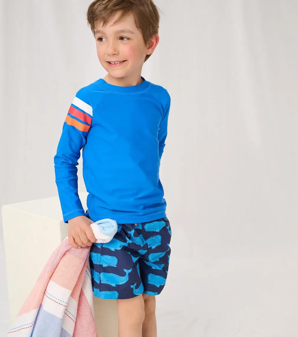 Hatley Block Whales Swim Trunks : Size 2 to 8 Years