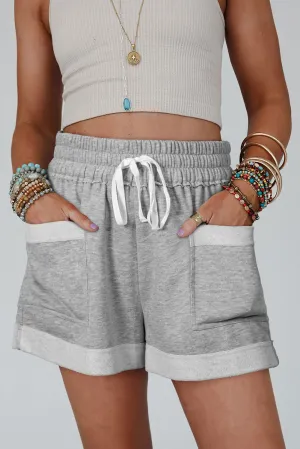 Hazel Blues® |  Drawstring High Waist Shorts with Pockets