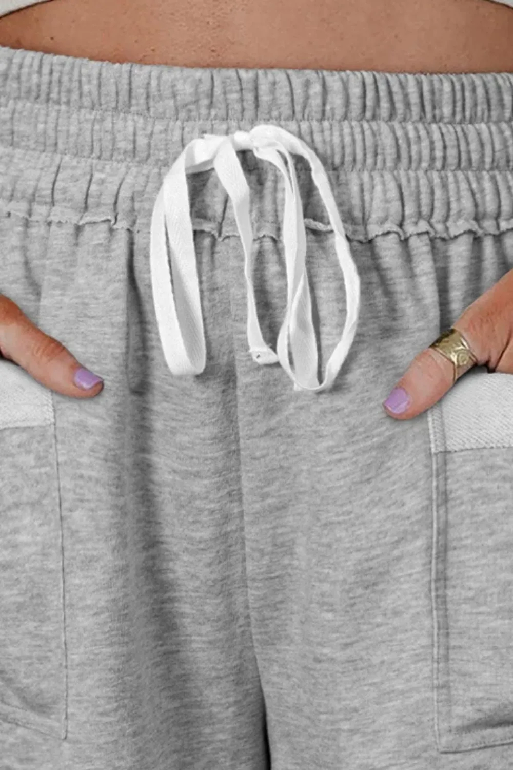 Hazel Blues® |  Drawstring High Waist Shorts with Pockets