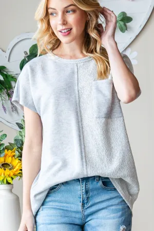 Hazel Blues® |  Heimish Pocketed Round Neck Short Sleeve T-Shirt