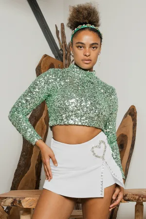 Heart Gem Sparkle Skort