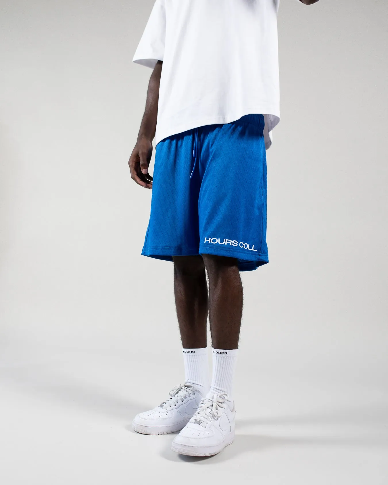 Hours Coll Mesh Shorts - Royal Blue