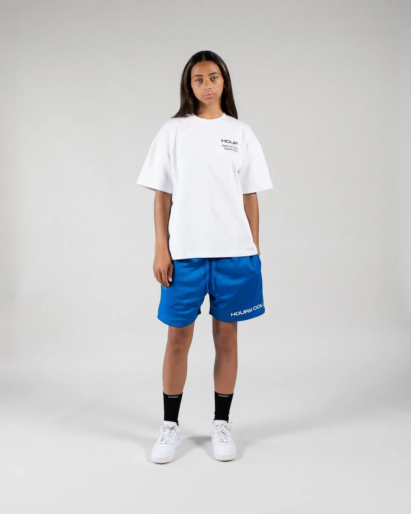 Hours Coll Mesh Shorts - Royal Blue