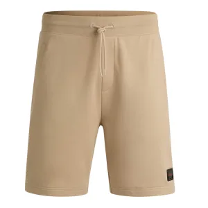 HUGO DIZ JELLY LOGO LABEL COTTON-TERRY RELAXED-FIT SHORTS