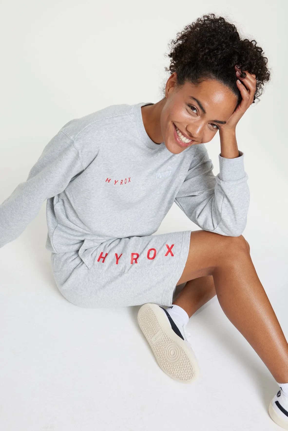 HYROX|PUMA Relaxed Sweat Short W - Gray