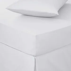 Imported Percale Sheets - White