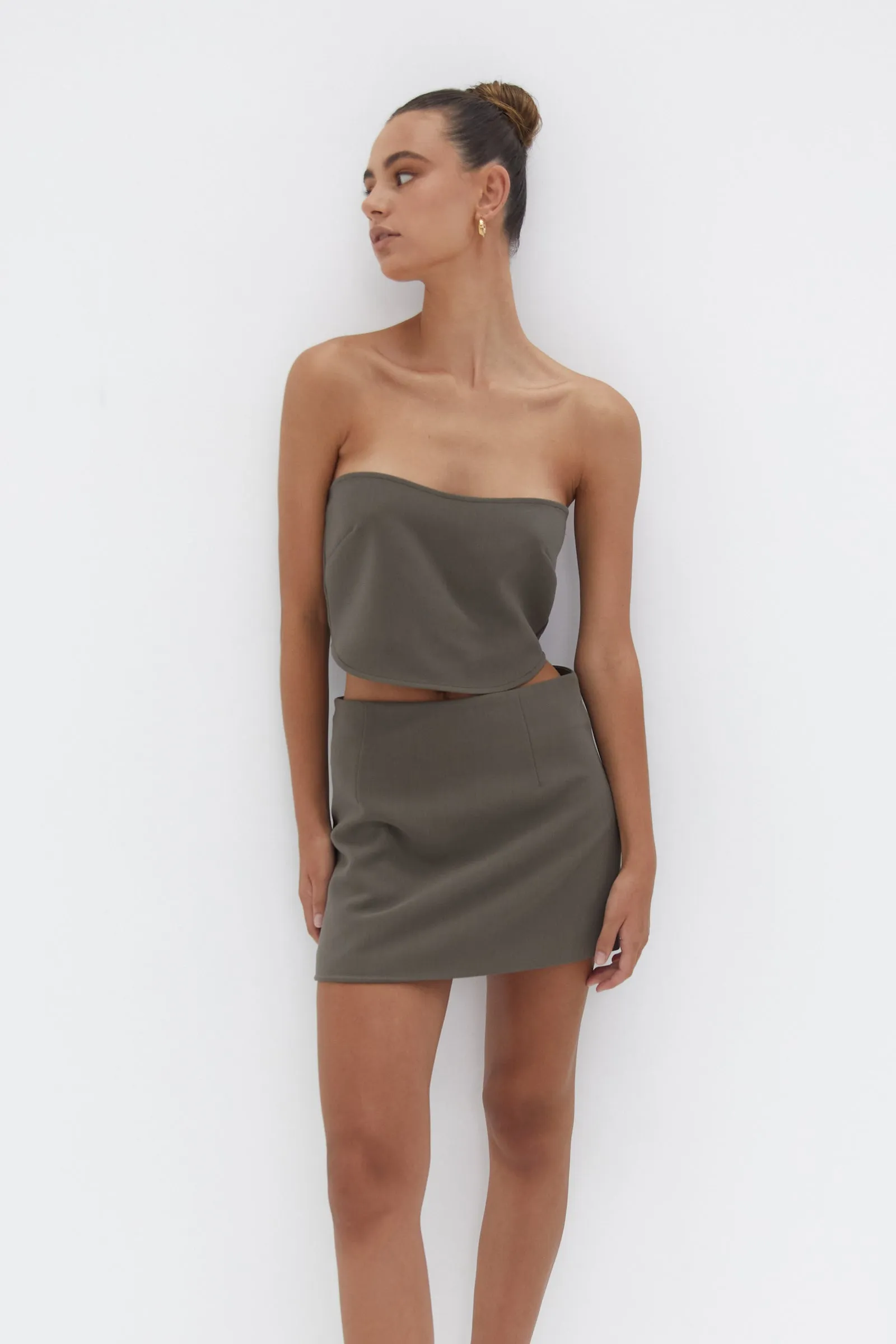 Jayden Tube Top - Khaki