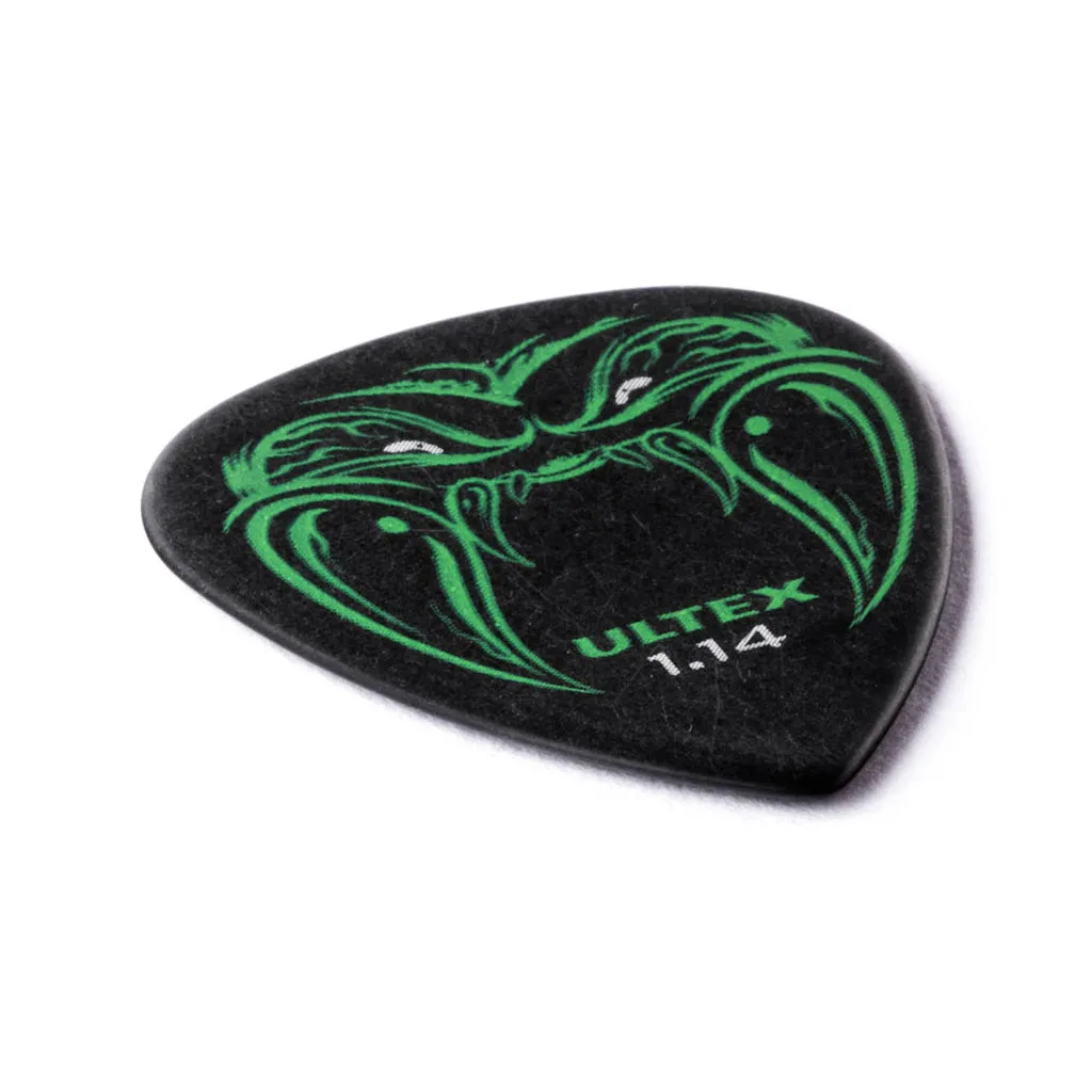 Jim Dunlop PH112P1.14 Black Fang Guitar Pick, 6-Picks Player Pack