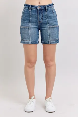 Judy Blue Full Size High Rise Denim Shorts Plus Size Available