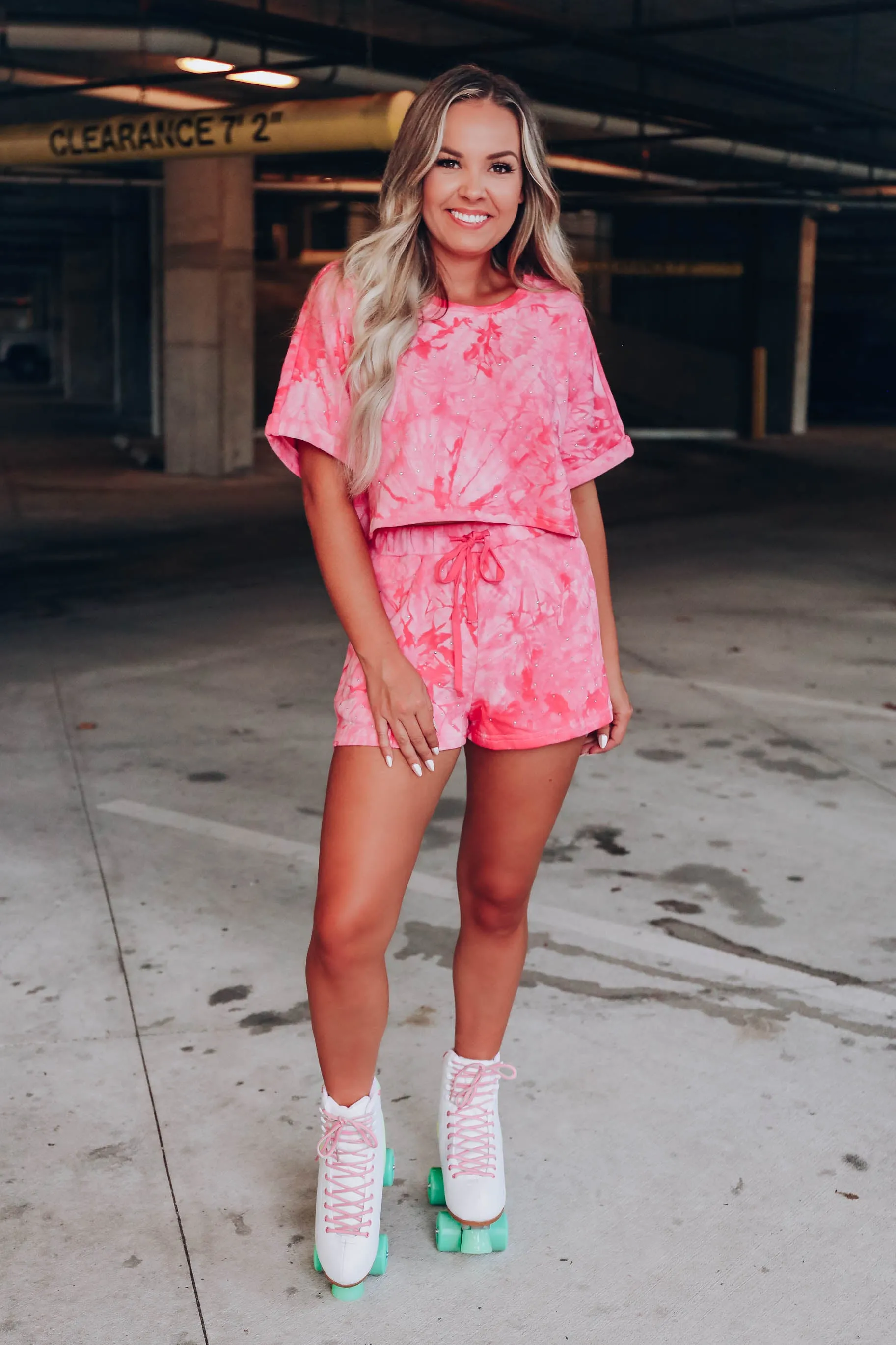 Keep Calm Pink Crystal Top