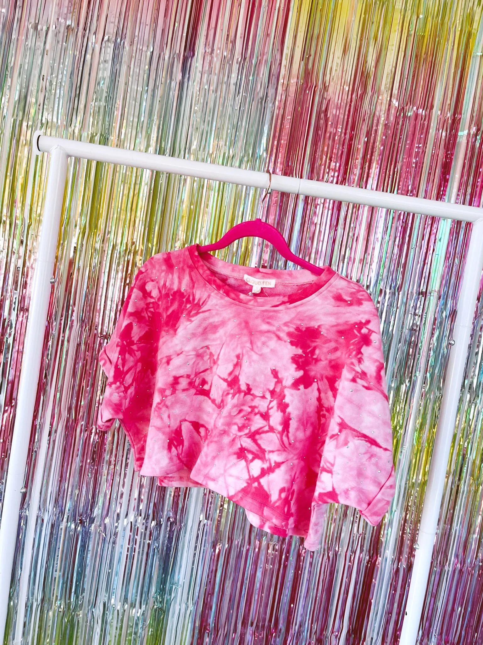 Keep Calm Pink Crystal Top