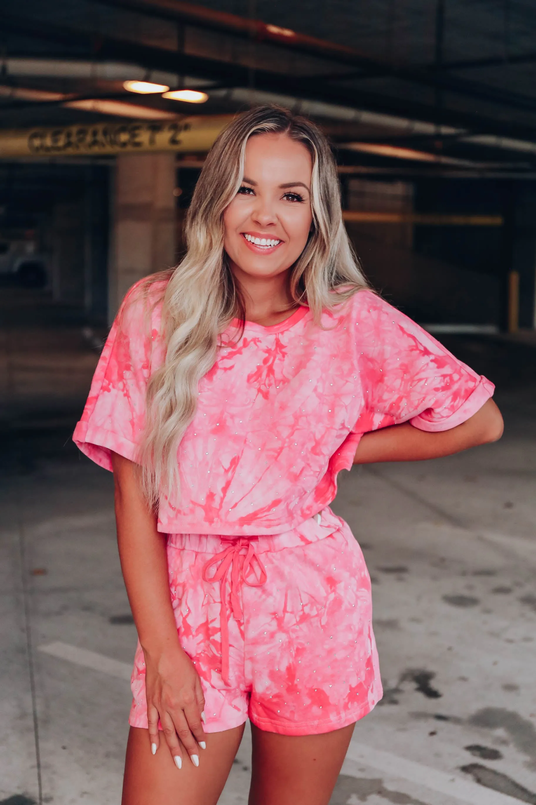 Keep Calm Pink Crystal Top