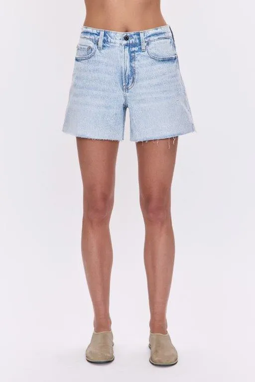Kenendy Relaxed Mid Rise Cut Off Short in Reef