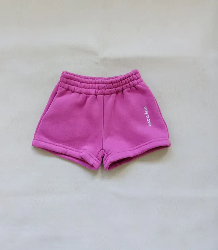Kids Frankie Logo Shorts Pink