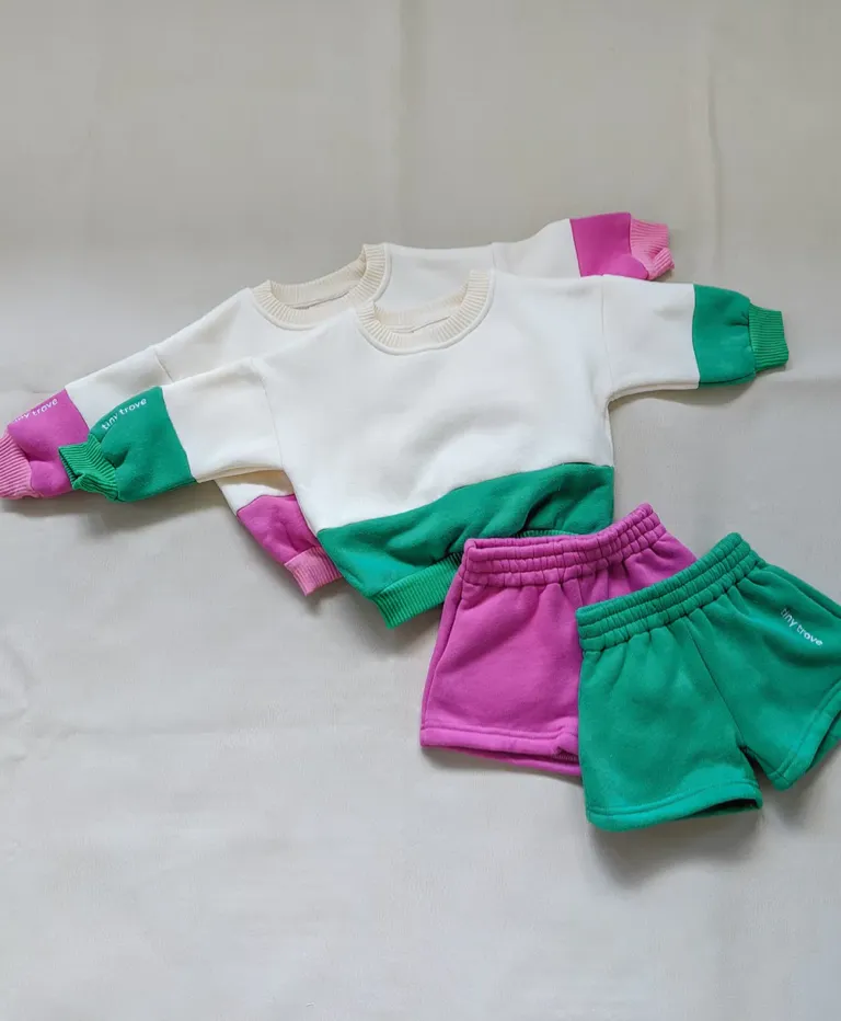 Kids Frankie Logo Shorts Pink