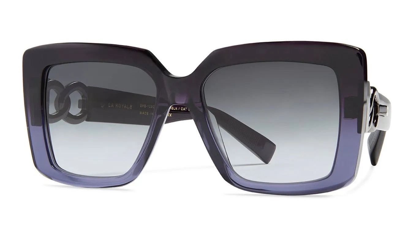 LA ROYALE-Purple Fade / Black Rhodium / Grey Gradient