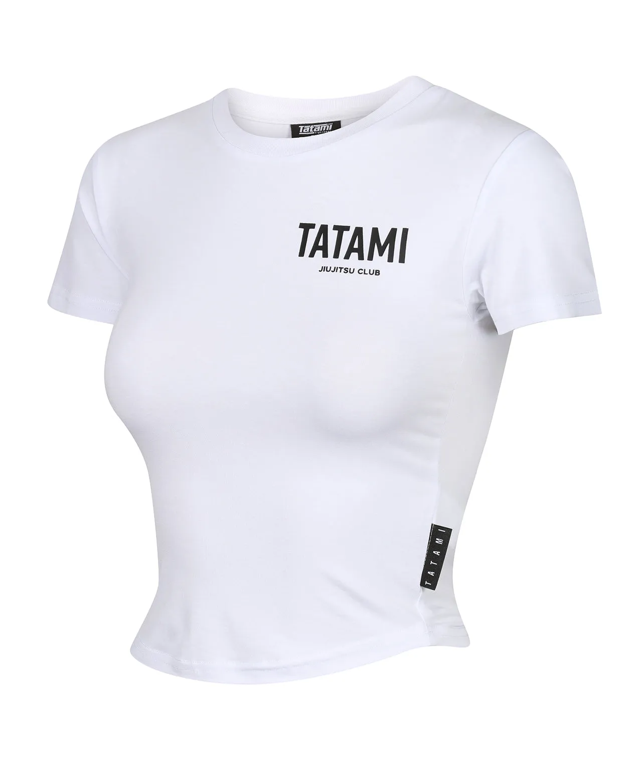 Ladies JJ Club Cropped T-Shirt - White