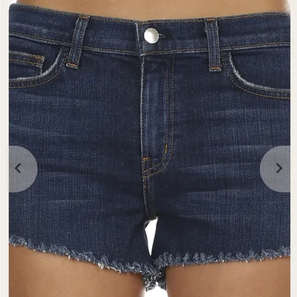 L’Agence Zoe Perfect Fit Relaxed Denim Jean Shorts: Authentique Blue