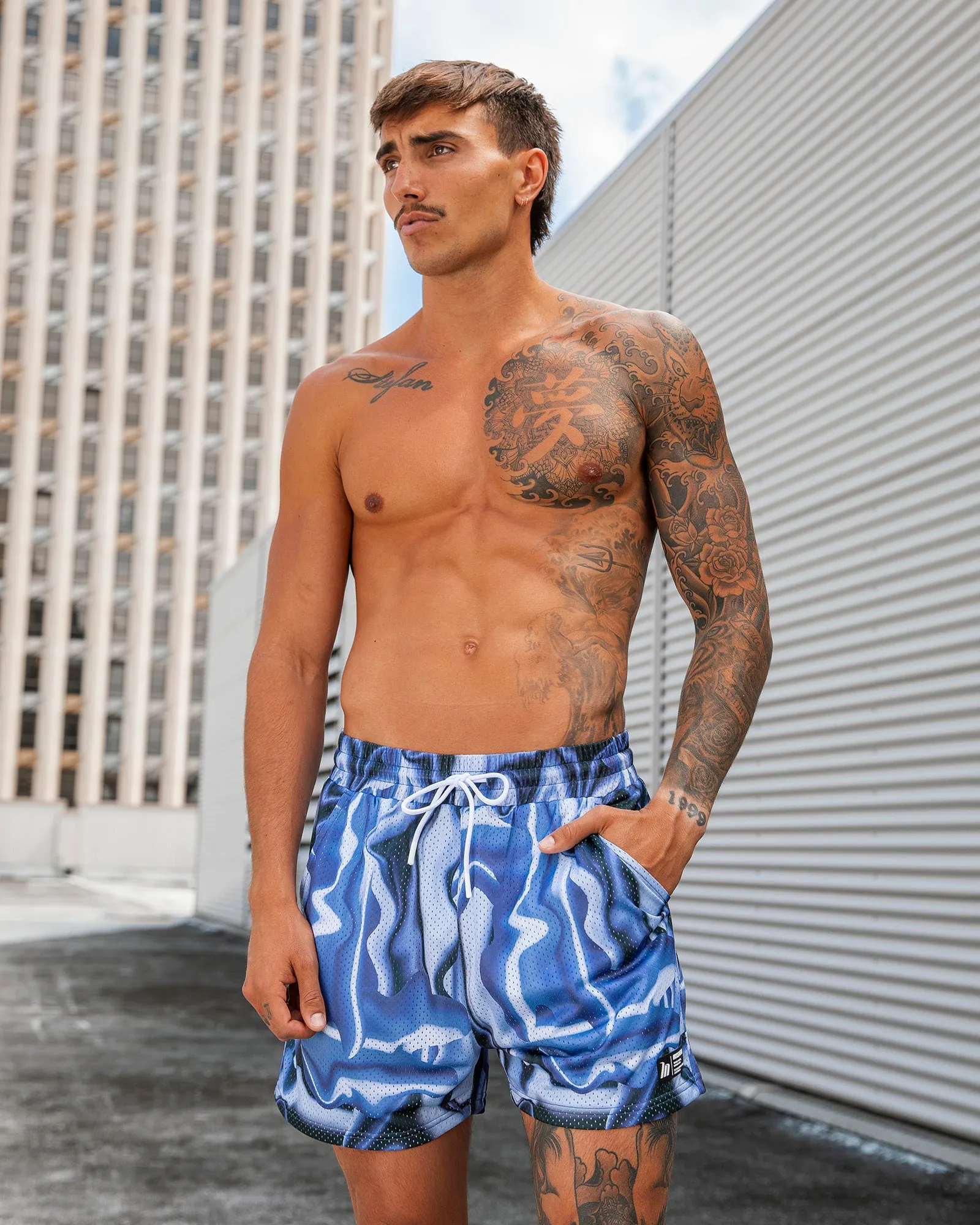 Lay Up 3.5" Shorts - Chromeo Print