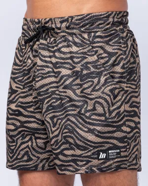 Lay Up 3.5" Shorts - Dark Animal Print