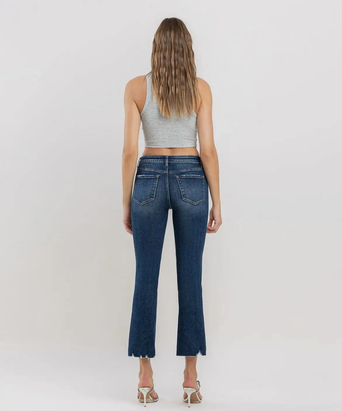 Layla Crop Raw Hem