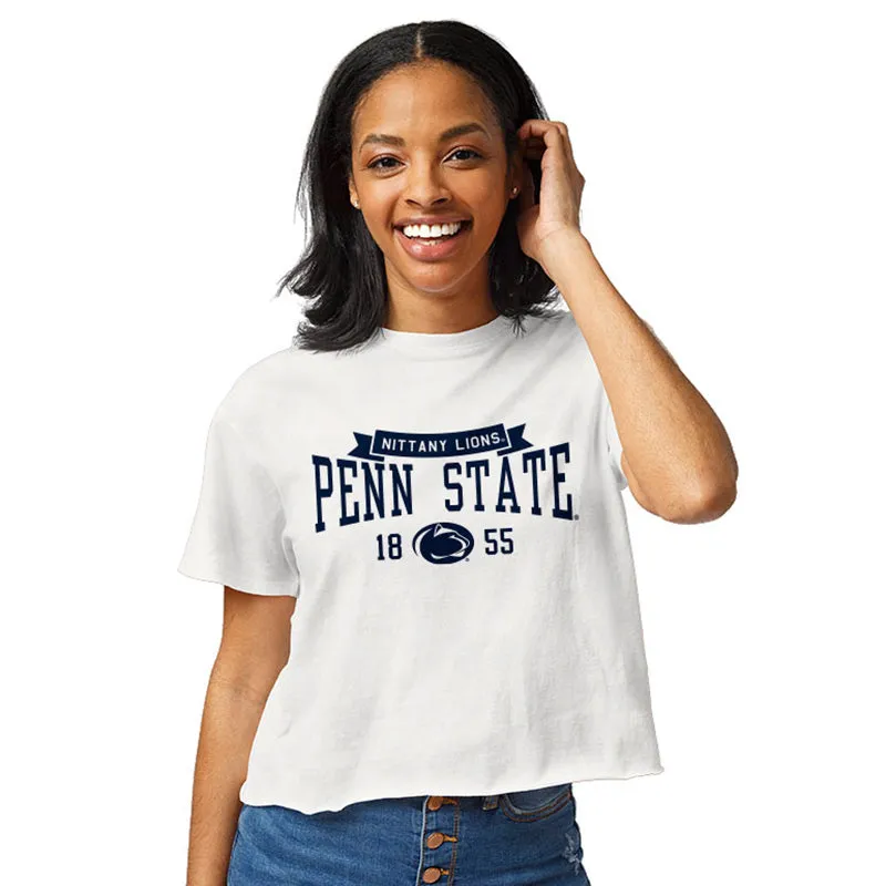 League Ladies Penn State 1855 Cropped T-Shirt